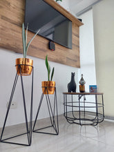 Set Amazonia con materos plasticos tipo CROMADO