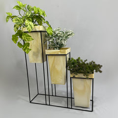 Titanic Triple con Materos Cuadrados Bicolor