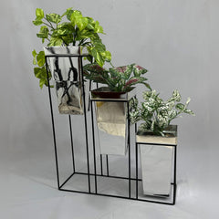 Titanic Triple con Materos Cuadrados Tipo Metalizado