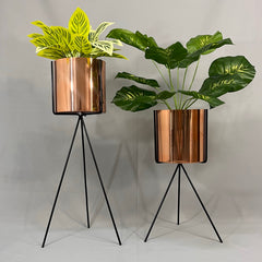 Set Diorita con Cilindros de Plastico acabado Metalizados