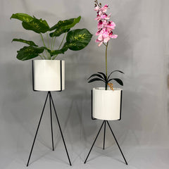 Set Diorita con Cilindros de Plastico acabado Metalizados