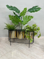 Cristal Triple con Cilindros de Plastico