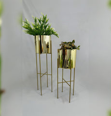 Set Turquesa Dorado con Cilindros de Plastico