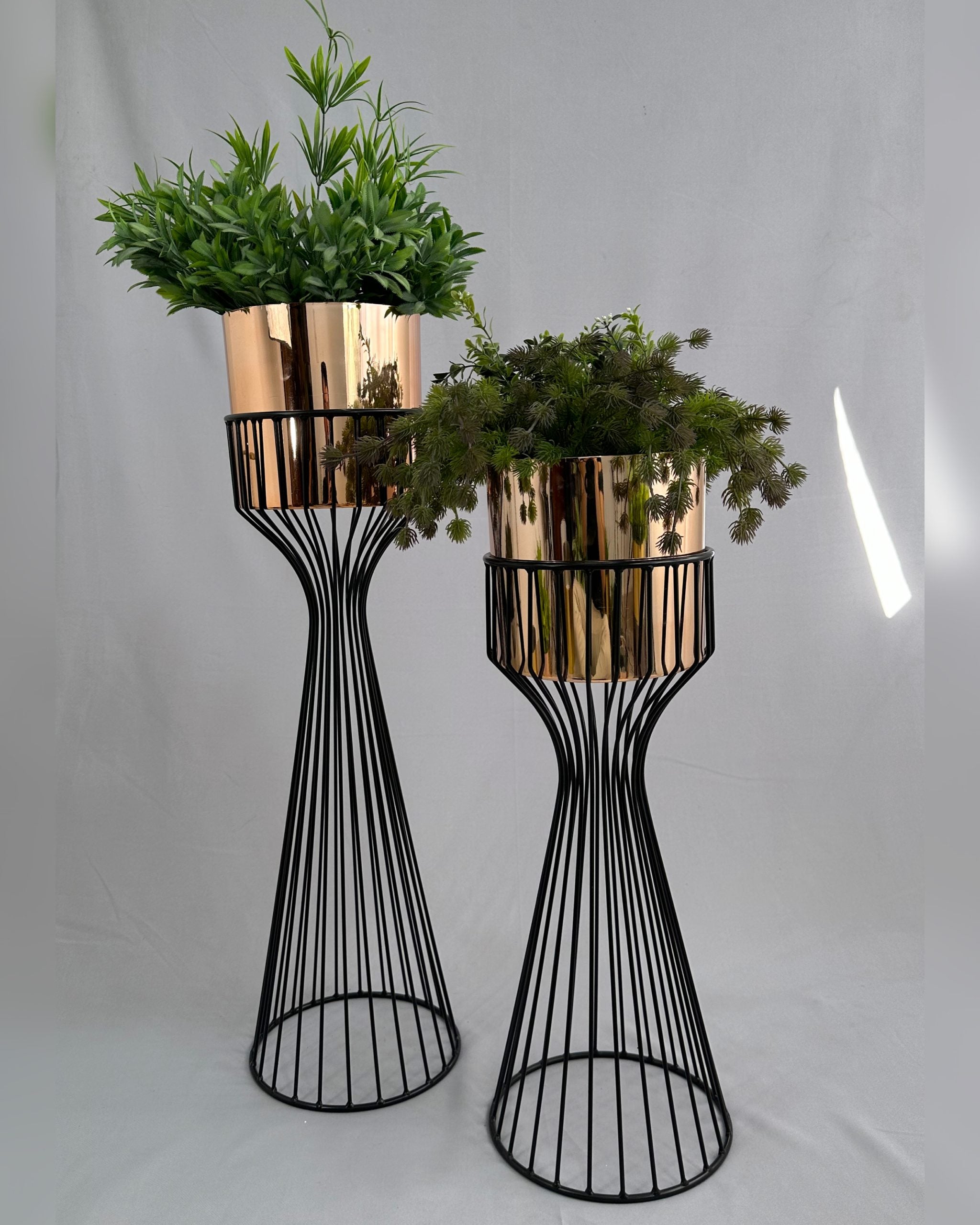 Set Turmalina con Cilindros de Plastico Metalizado