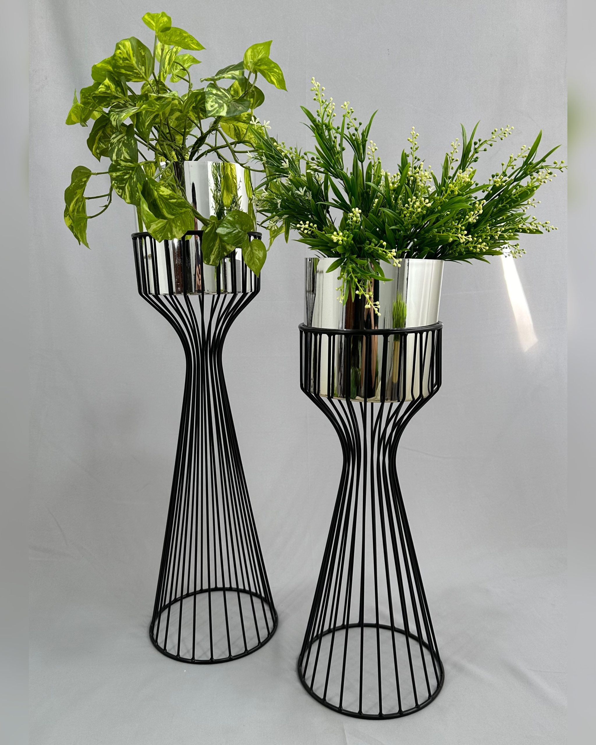 Set Turmalina con Cilindros de Plastico Metalizado