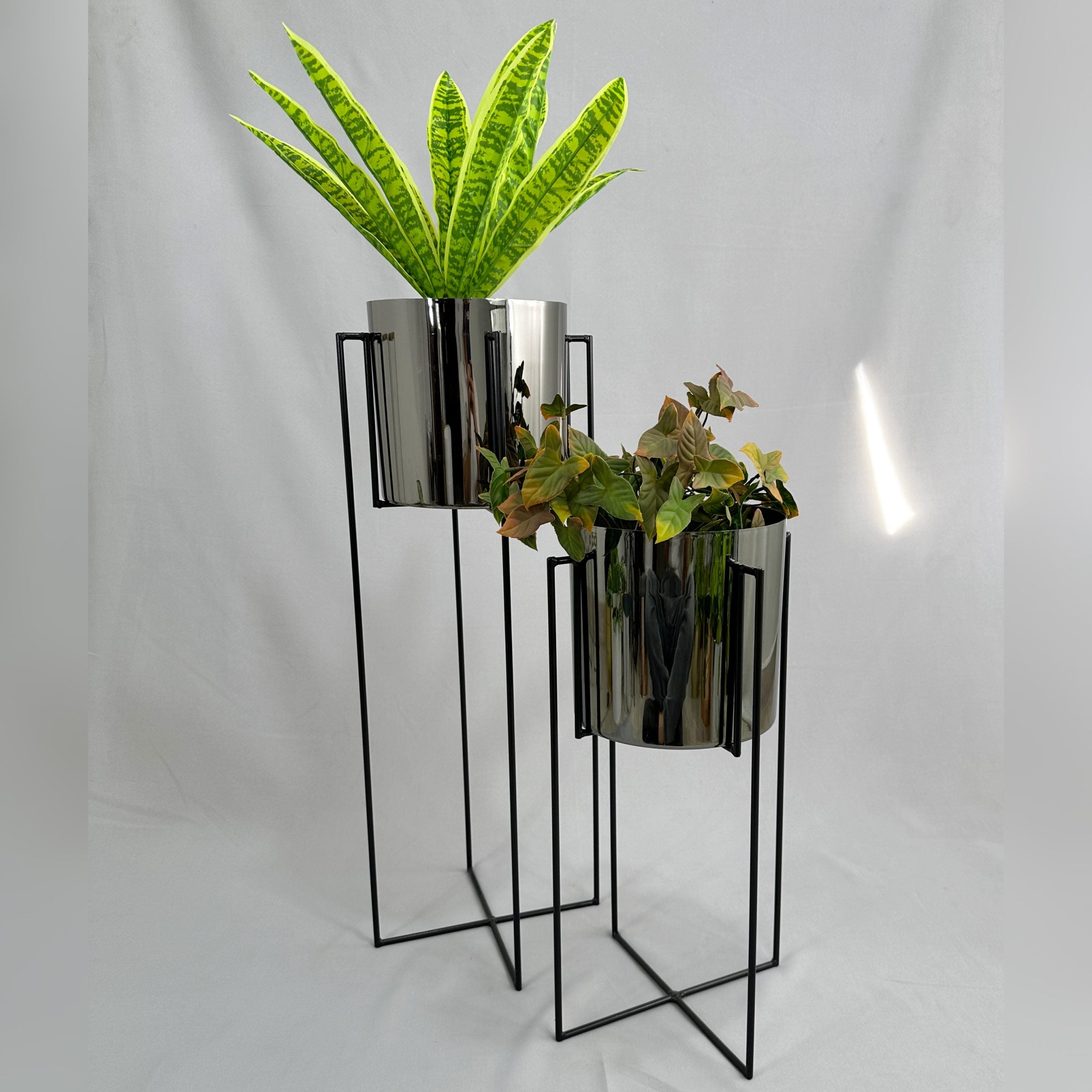 Set Reina con Cilindros Plasticos Metalizados