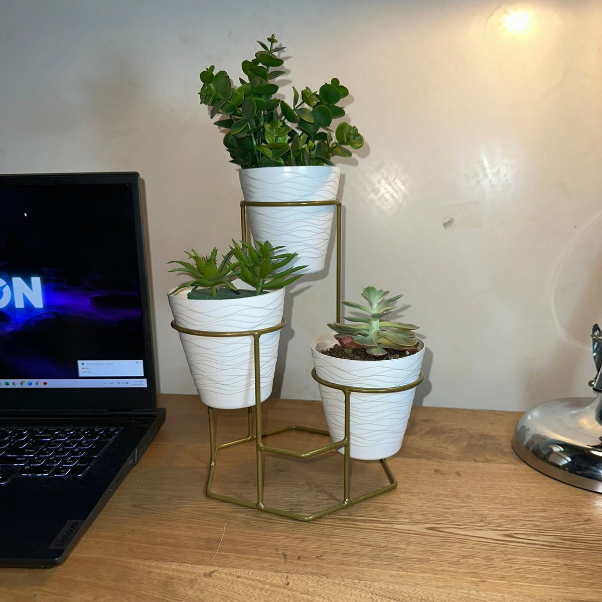 Mini Trío Hexagonal con 3 Materos