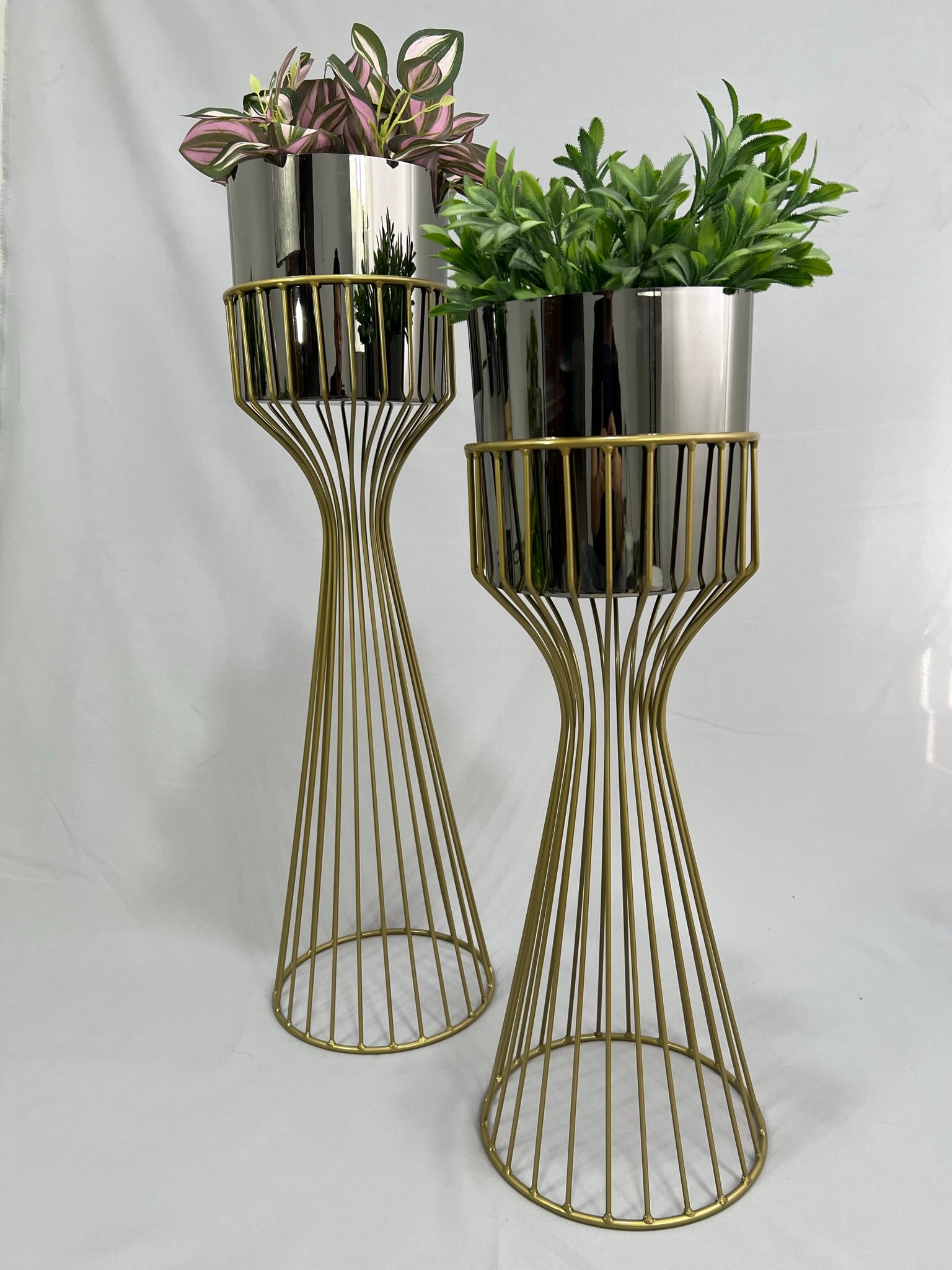Set Turmalina con Cilindros de Plastico Metalizado